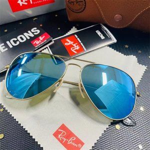 Ray-Ban Fashion Aviator Flash Blue Sunglasses Rc5